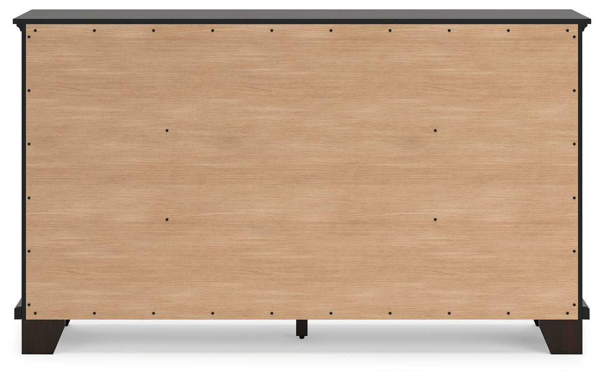 Covetown Panel Bed Set - California King, Dresser and 2 Nightstands
