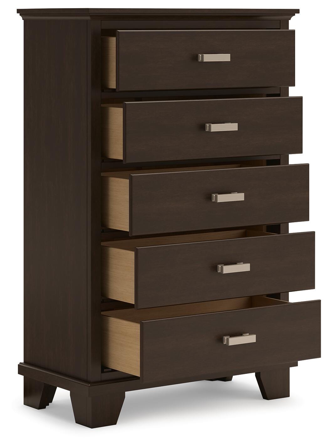 Covetown Full Panel Bed, Chest and Nightstand