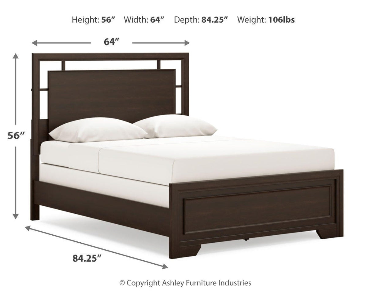 Covetown Queen Panel Bed, Dresser, Mirror and Nightstand