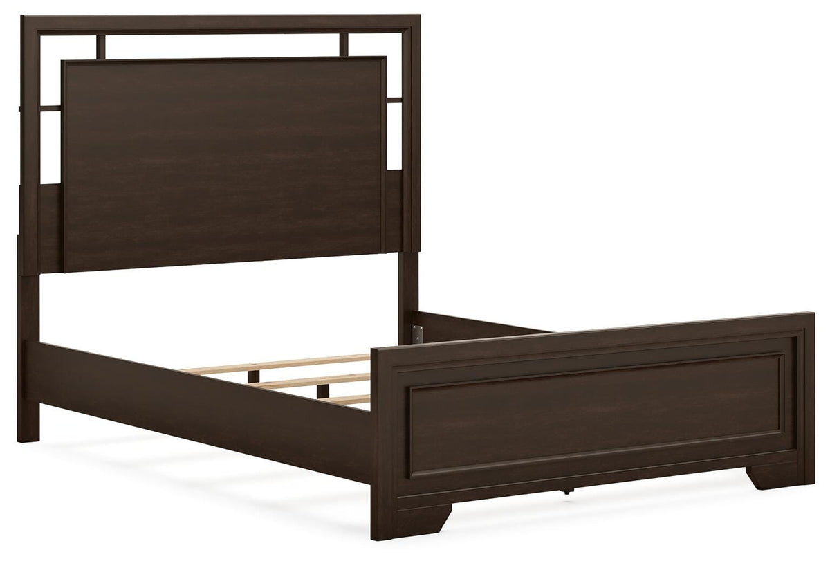 Covetown Panel Bed Set - Queen, 2 Nightstands