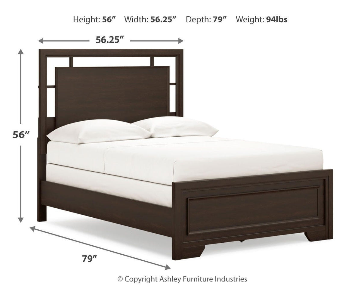 Covetown Panel Bed Set - Full, Dresser and 2 Nightstands