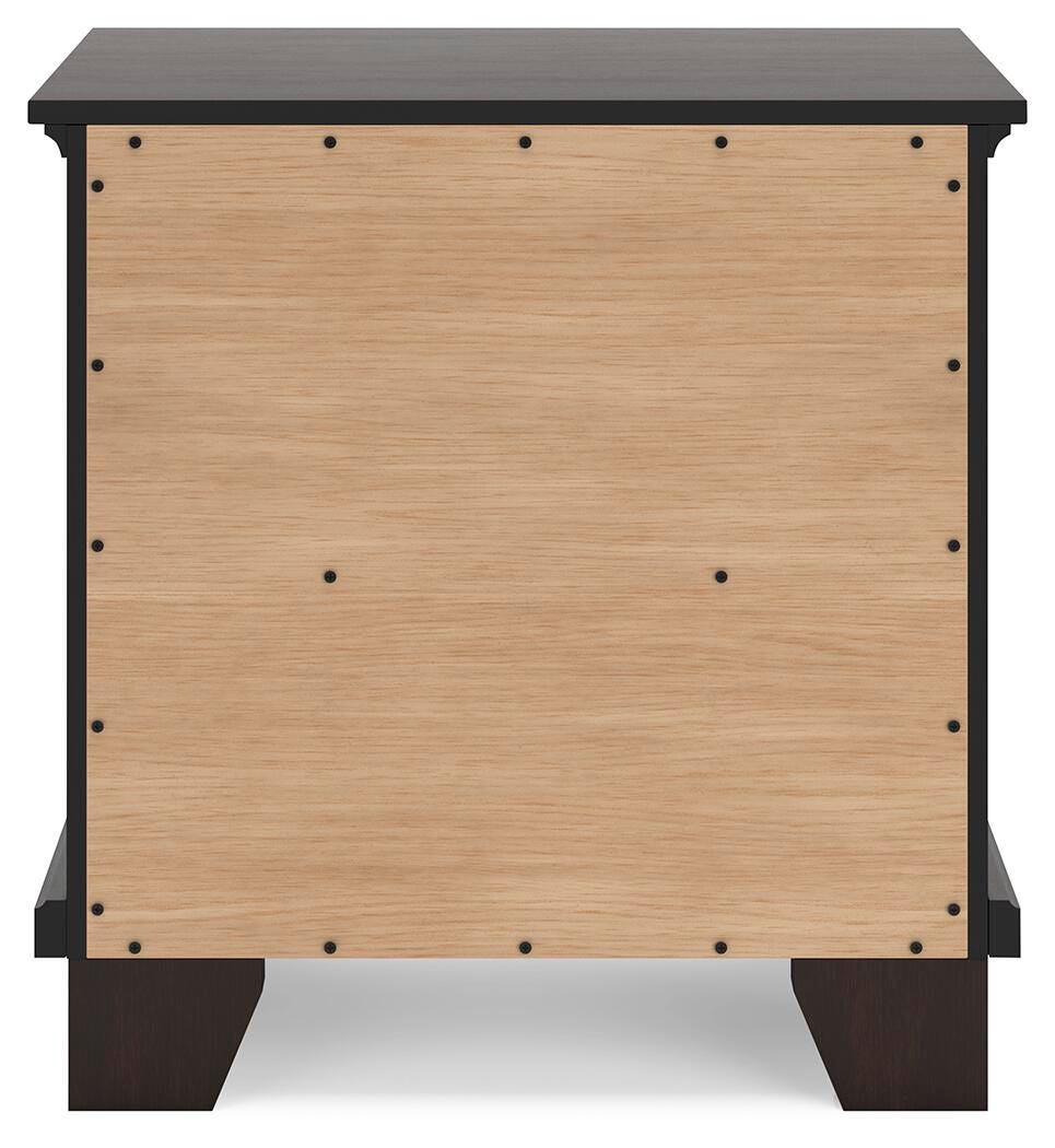 Covetown King Panel Bed, Dresser, Mirror and Nightstand