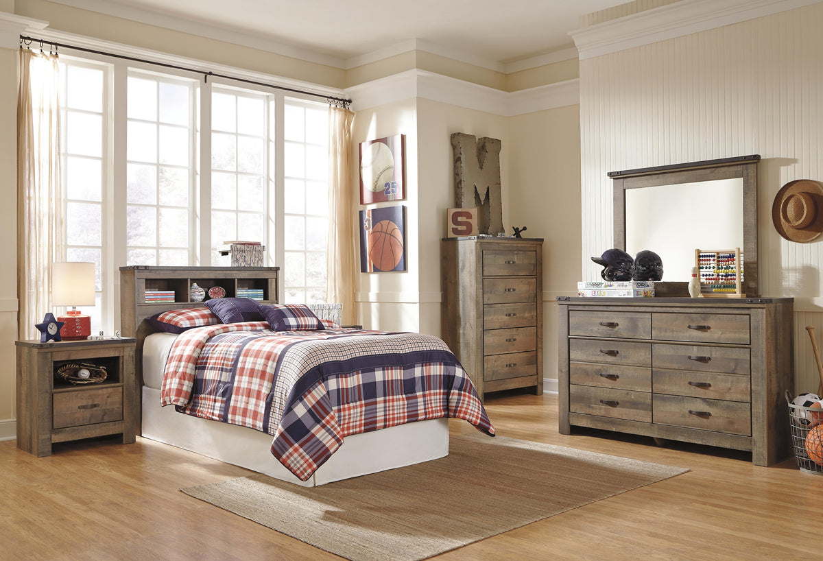 Trinell Bookcase Headboard - Twin
