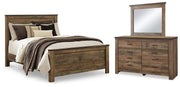 Trinell Queen Panel Bed, Dresser and Mirror