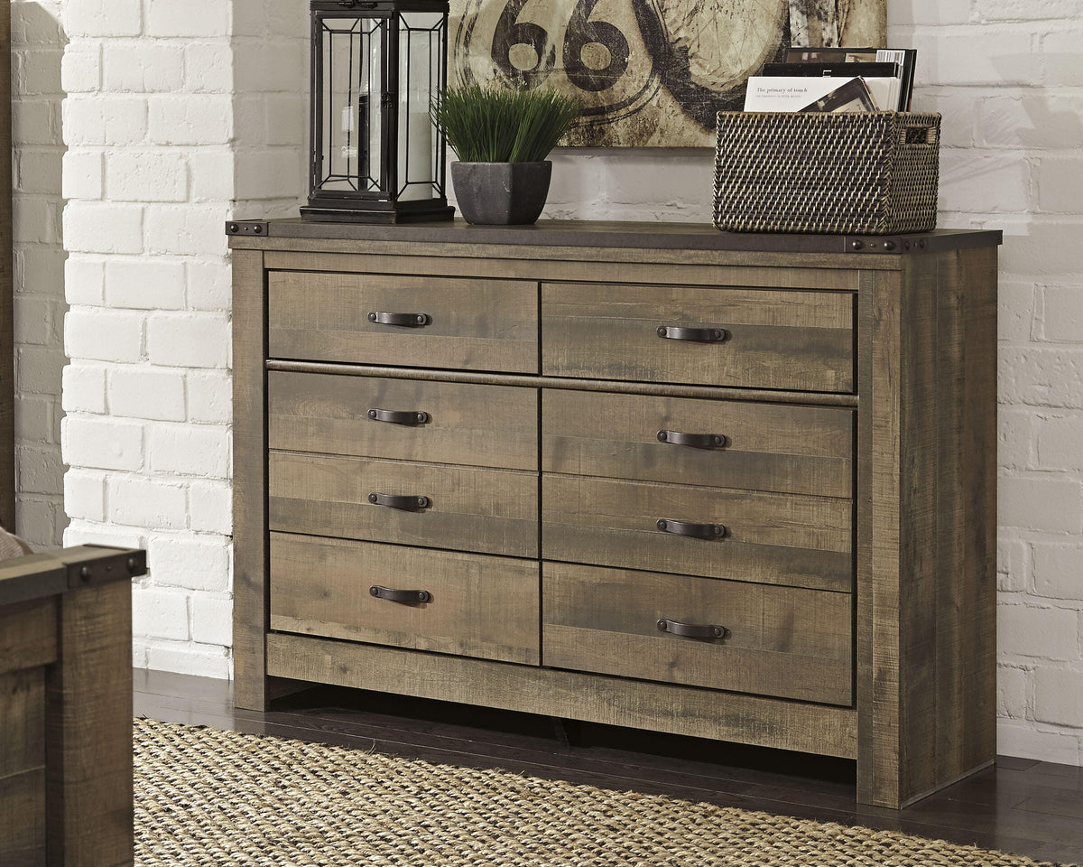 Trinell Twin Bookcase Bed, Dresser and 2 Nightstands