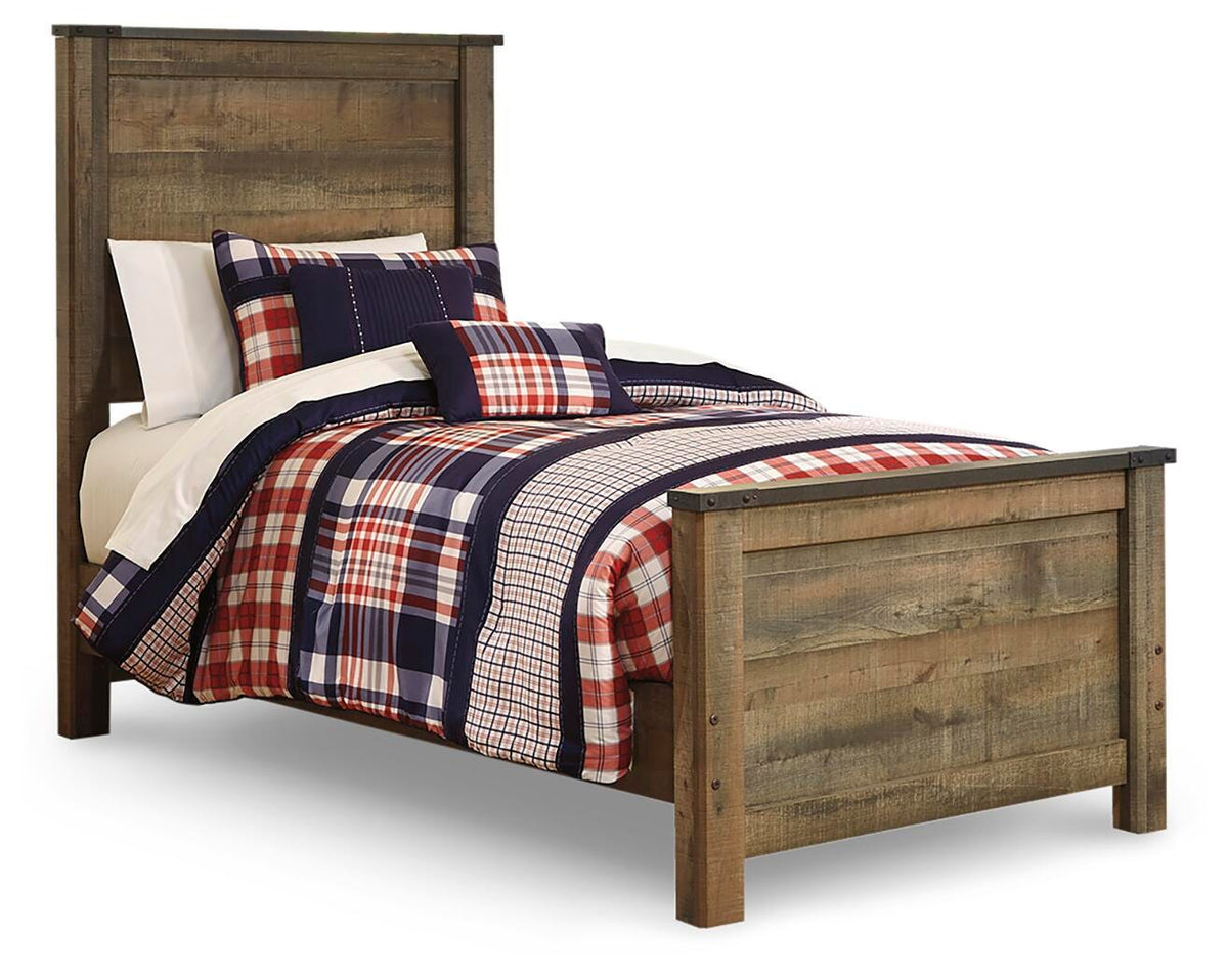 Trinell Twin Panel Bed, Dresser and Mirror