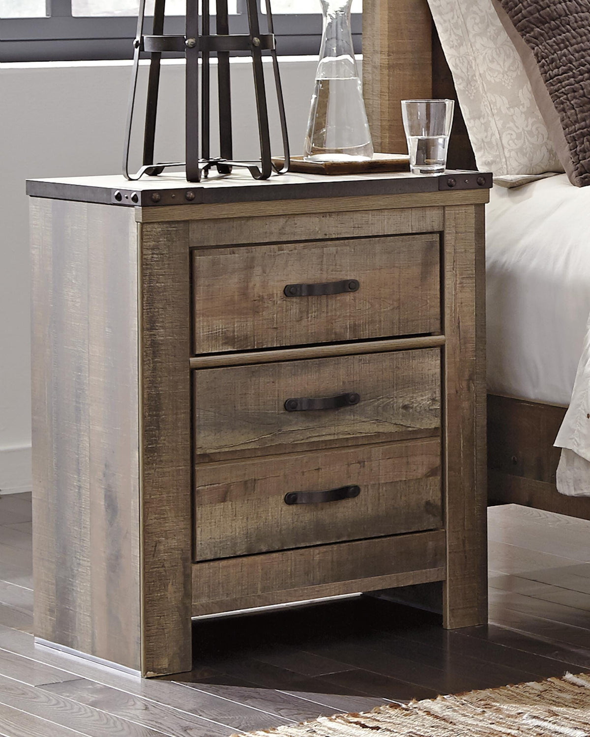 Trinell Twin Bookcase Bed, Dresser and 2 Nightstands