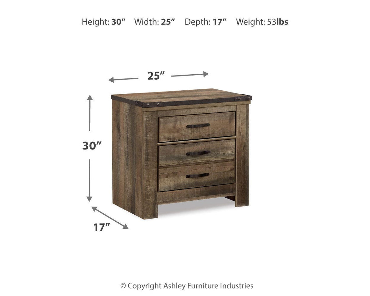 Trinell King Poster Bed, Dresser, Mirror and Nightstand