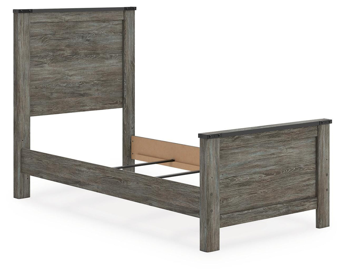 Frandern Twin Panel Bed, Dresser and Mirror