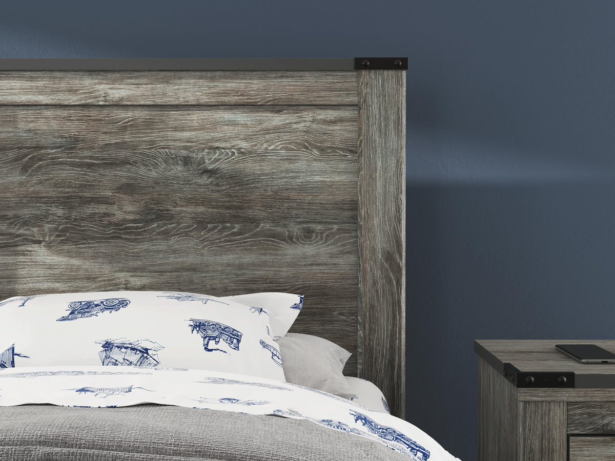 Frandern Twin Panel Bed, Dresser and Mirror