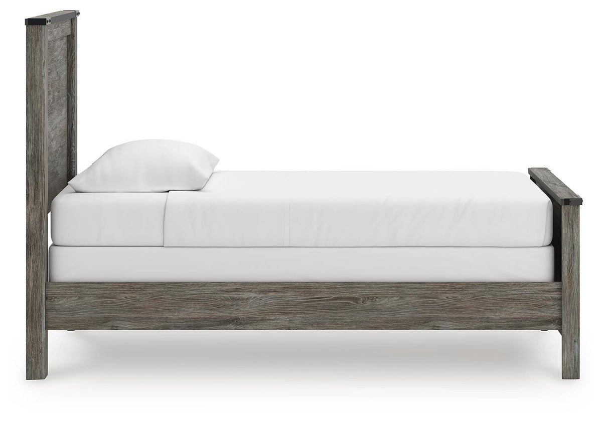 Frandern Twin Panel Bed, Dresser and Mirror