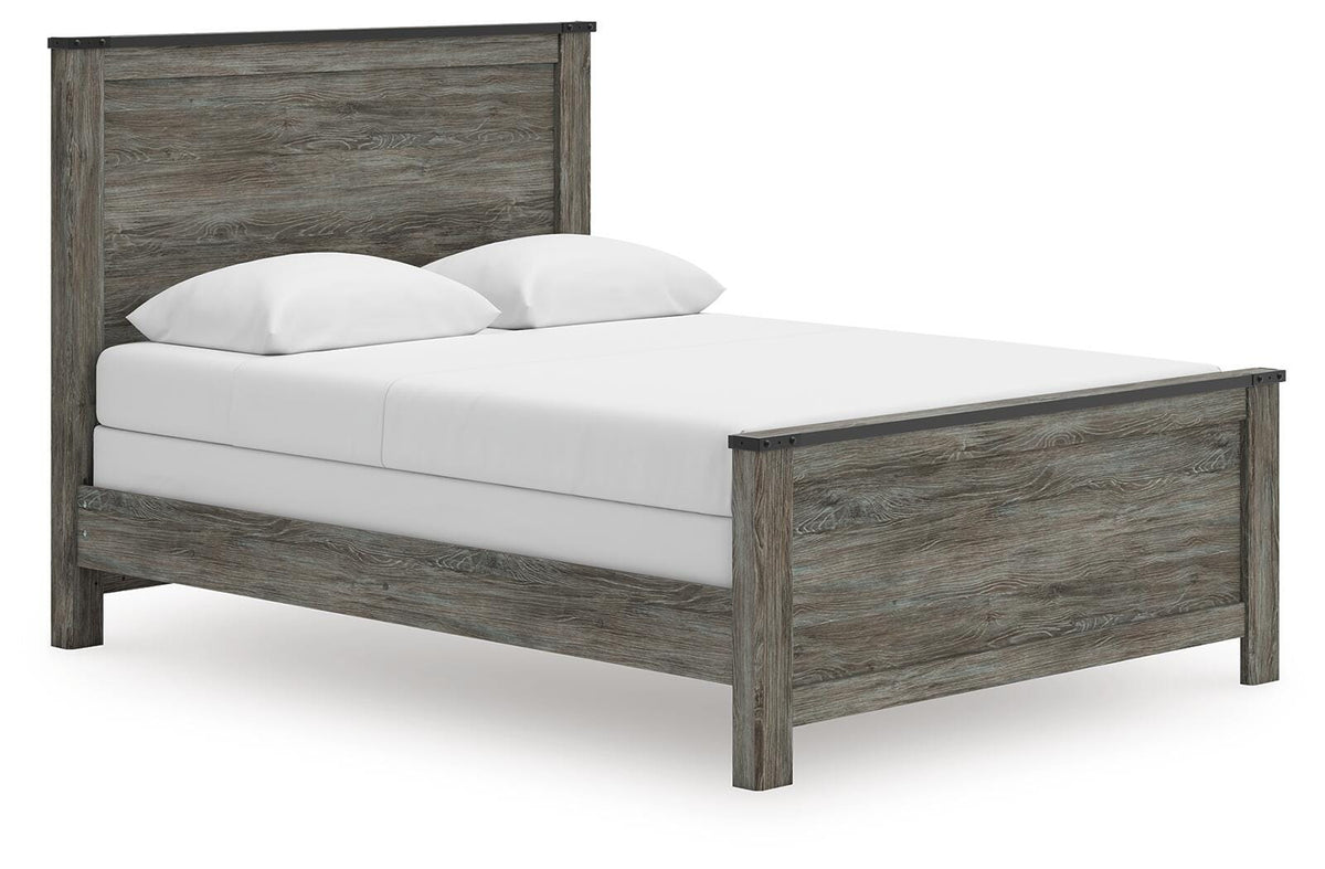 Frandern Queen Panel Bed, Dresser, Mirror, Chest and 2 Nightstands