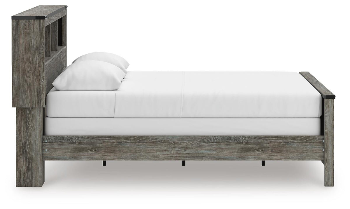 Frandern Queen Bookcase Bed, Dresser and Mirror