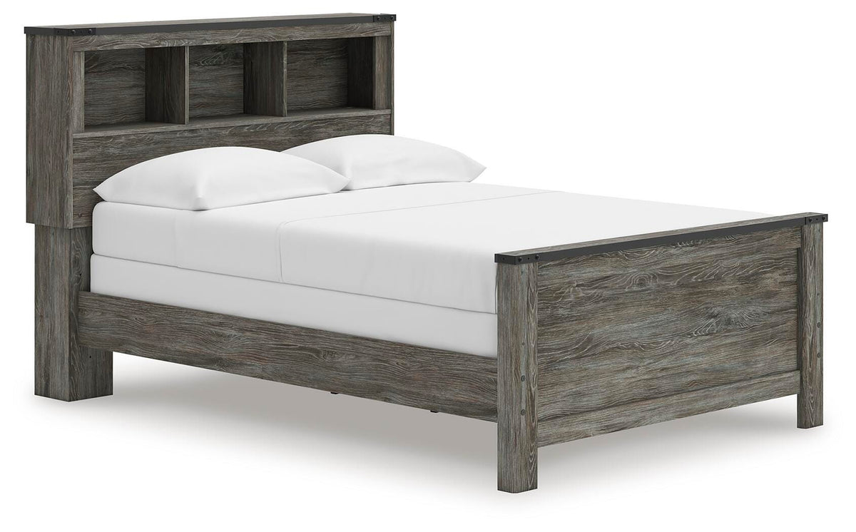 Frandern Full Bookcase Bed, Dresser and Mirror