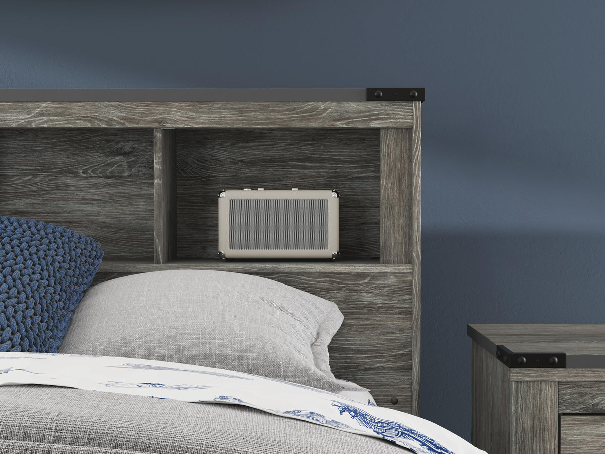 Frandern Full Bookcase Bed, Dresser and Mirror