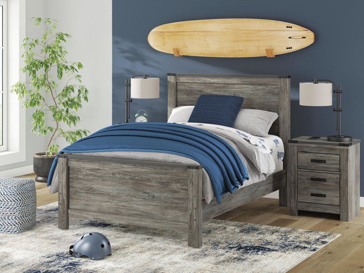 Frandern Full Panel Bed, Dresser and Mirror