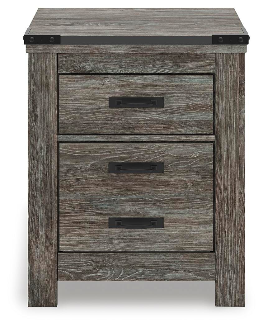 Frandern Queen Panel Bed, Dresser, Mirror, Chest and 2 Nightstands