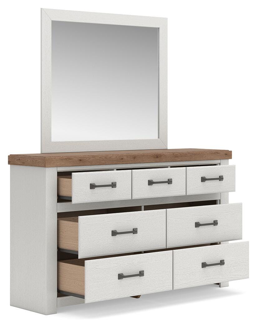 Savonport Queen Panel Bed, Dresser and Mirror