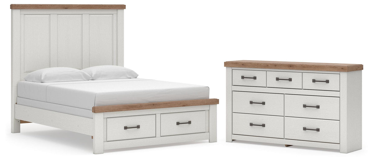 Savonport Queen Panel Storage Bed and Dresser