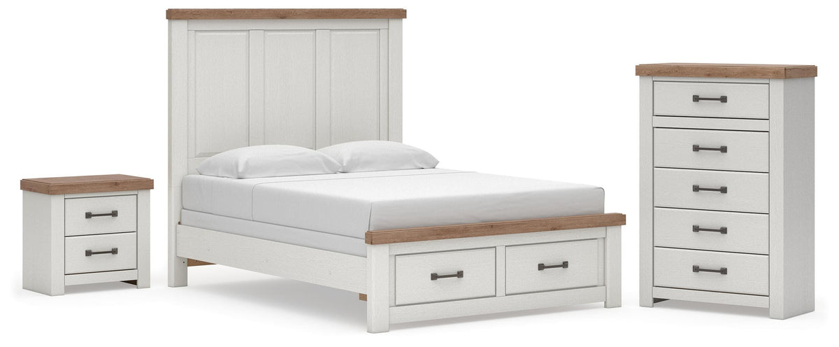 Savonport Queen Panel Storage Bed, Chest and Nightstand