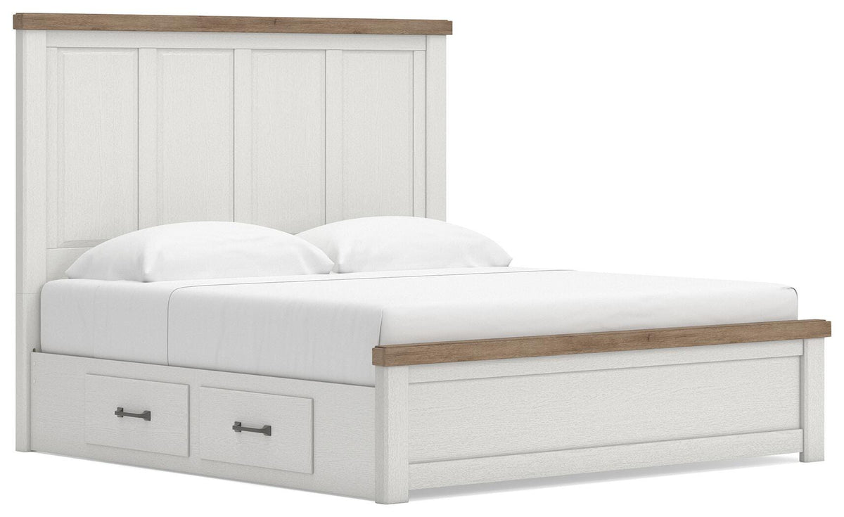 Savonport Panel Bed with Storage - King
