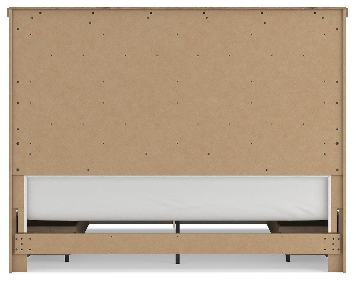 Savonport King Panel Bed with Storage, Dresser and Nightstand