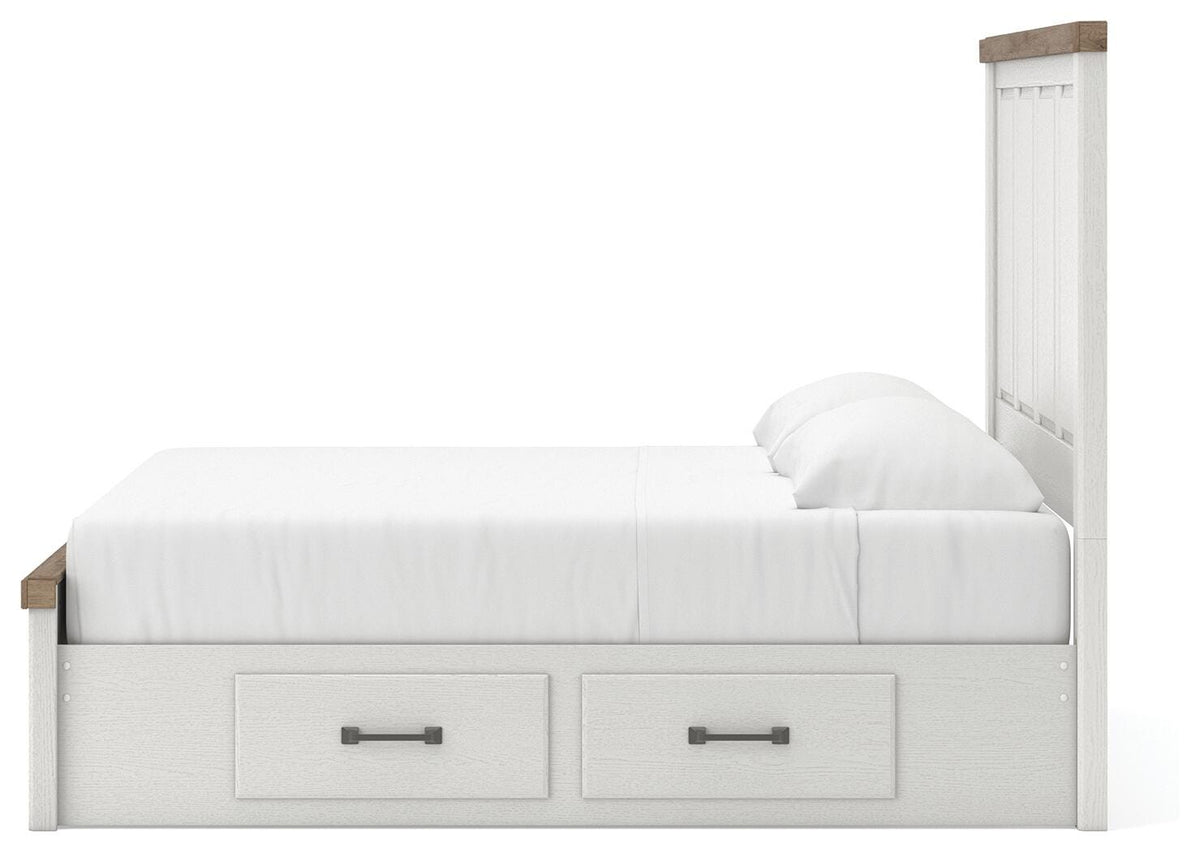 Savonport Panel Bed with Storage - King