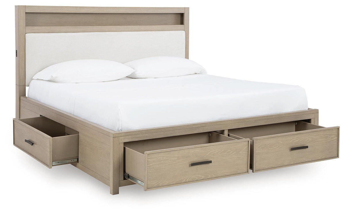 Calmoro Queen Bookcase Bed