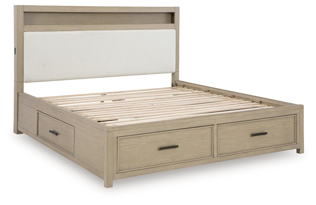 Calmoro Queen Bookcase Bed