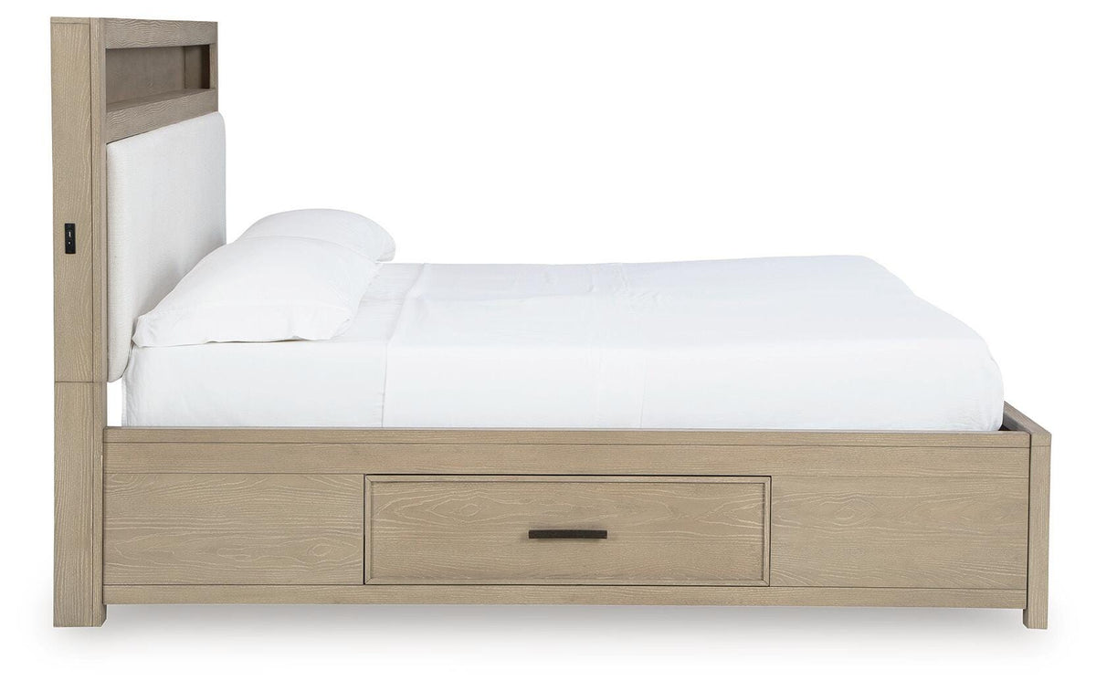 Calmoro Queen Bookcase Bed