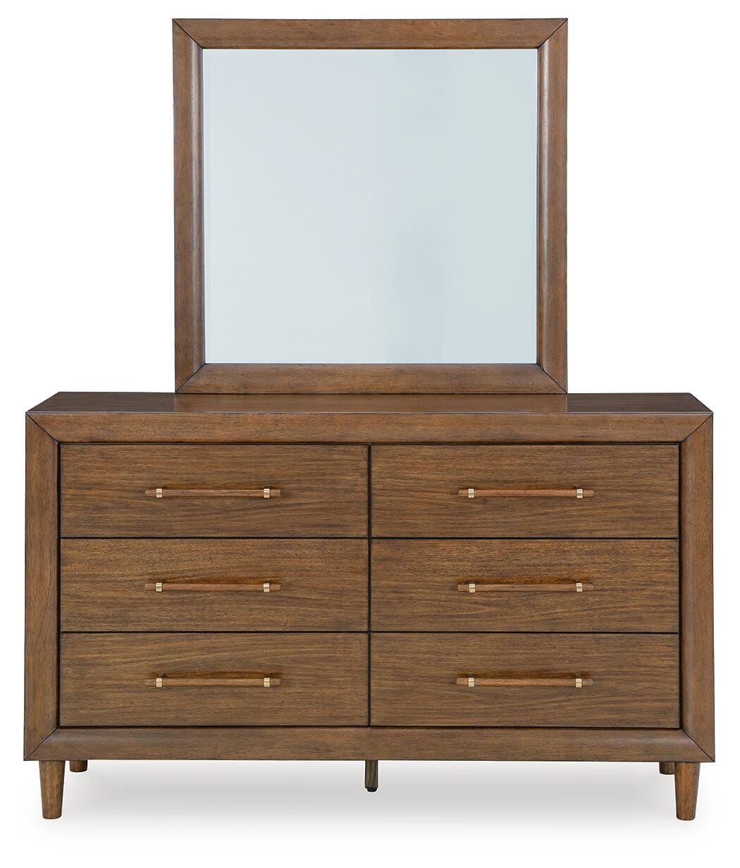 Lyncott Upholstered Panel Bed Set - Dresser, Mirror and Chest