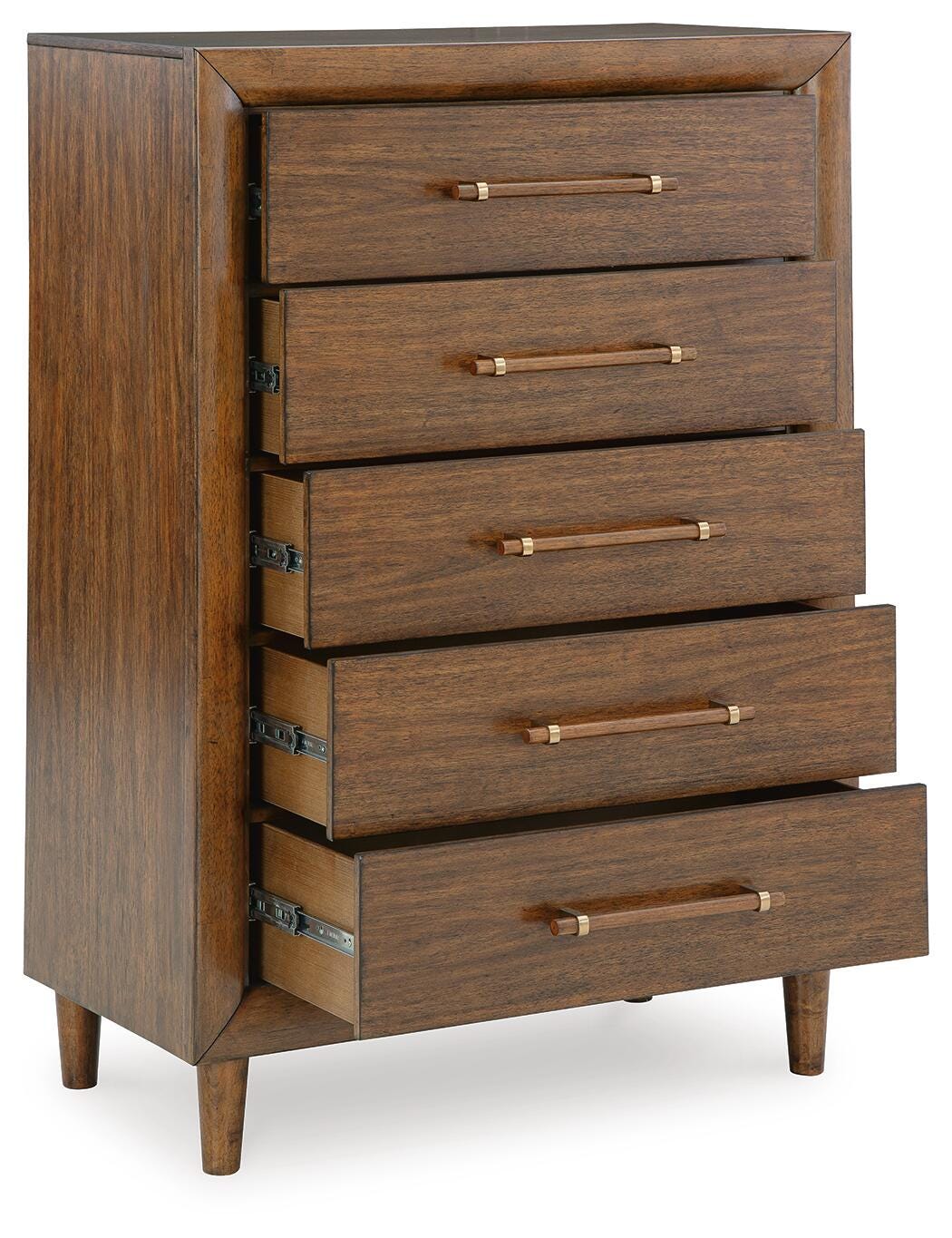 Lyncott Upholstered Panel Bed Set - Dresser, Mirror and Chest