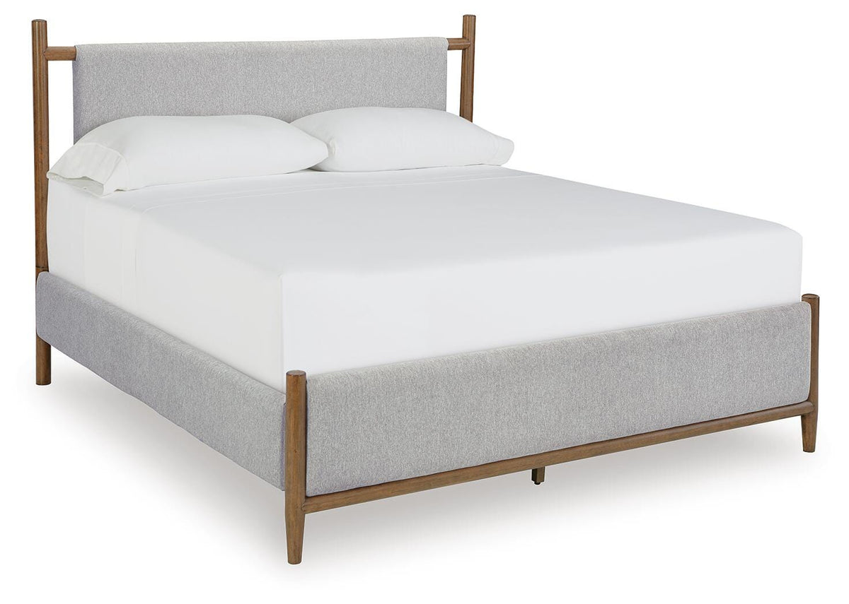 Lyncott Upholstered Panel Bed - King