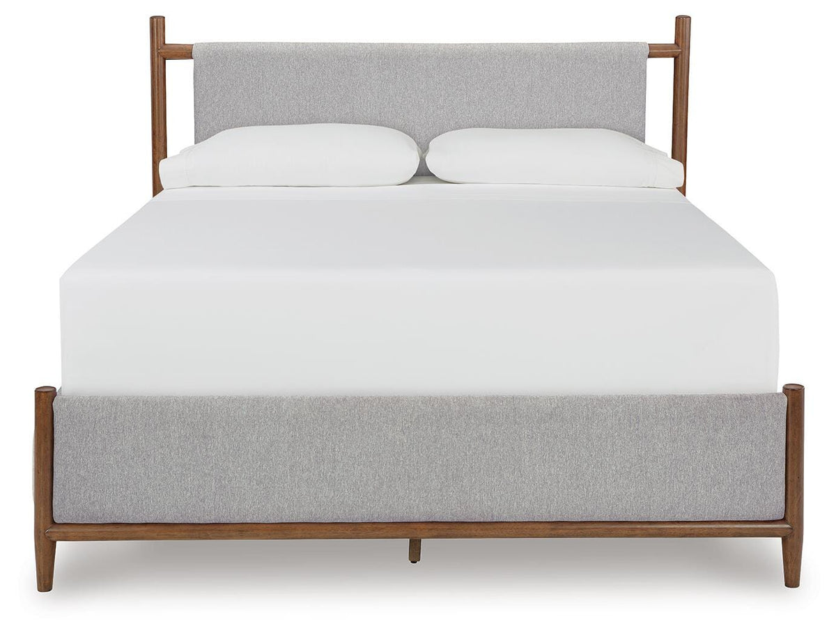 Lyncott King Upholstered Bed, Dresser and Mirror