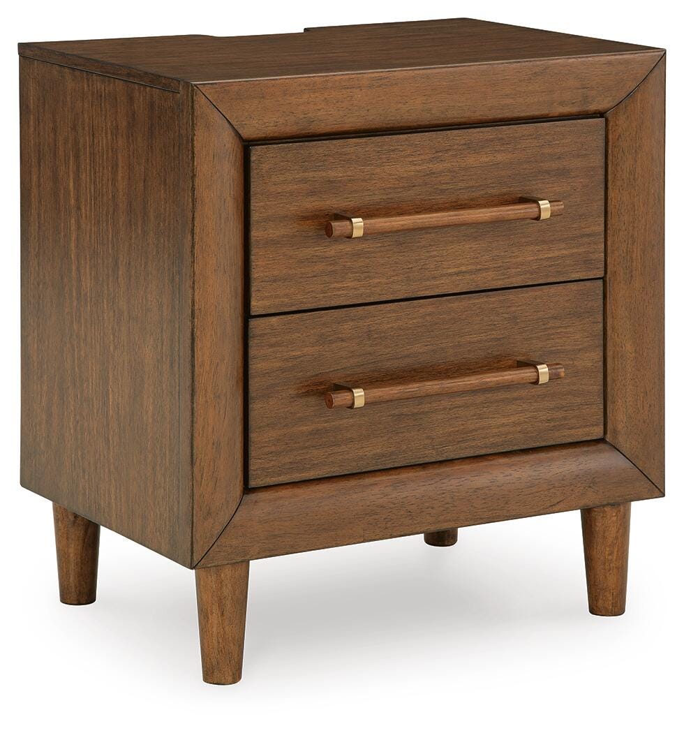 Lyncott Upholstered Panel Bed Set - 2 Nightstands