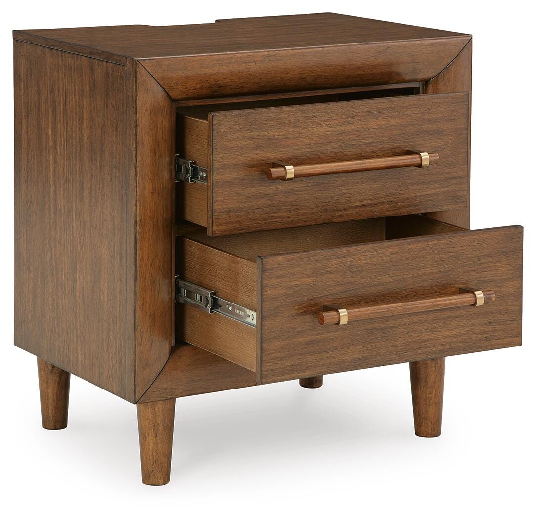 Lyncott Upholstered Panel Bed Set - 2 Nightstands