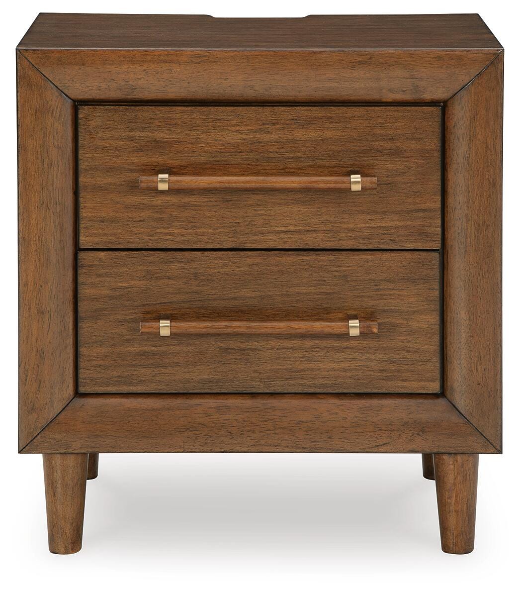 Lyncott King Upholstered Bed, Chest and Nightstand