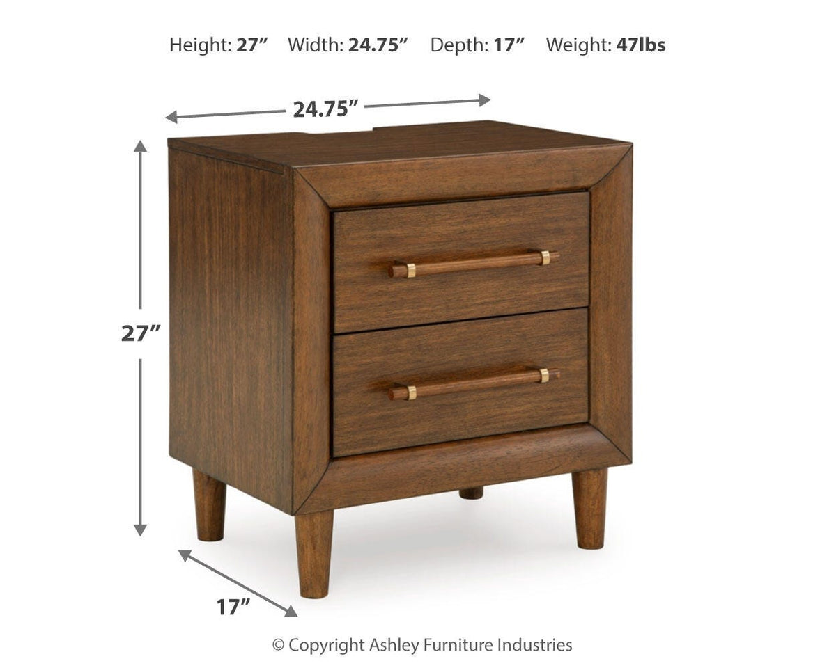 Lyncott Upholstered Panel Bed Set - 2 Nightstands