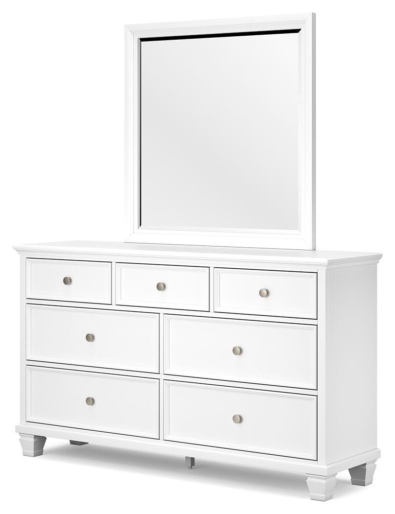 Fortman Panel Storage Bed Set - California King, Dresser and Mirror