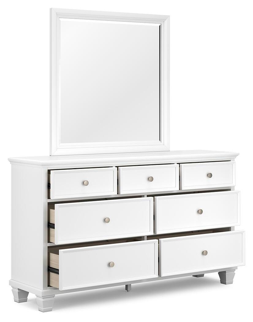 Fortman King Panel Bed, Dresser, Mirror, Chest and 2 Nightstands
