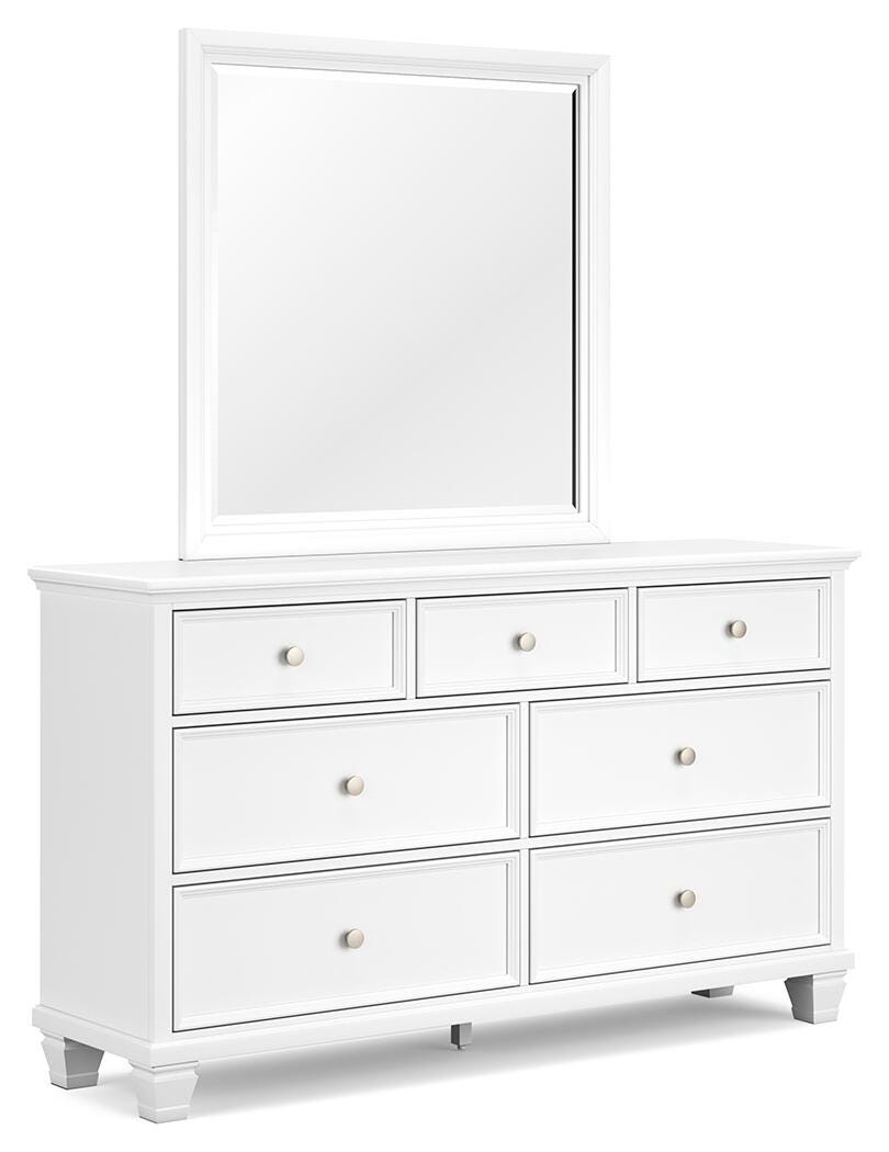 Fortman King Panel Bed, Dresser, Mirror, Chest and 2 Nightstands