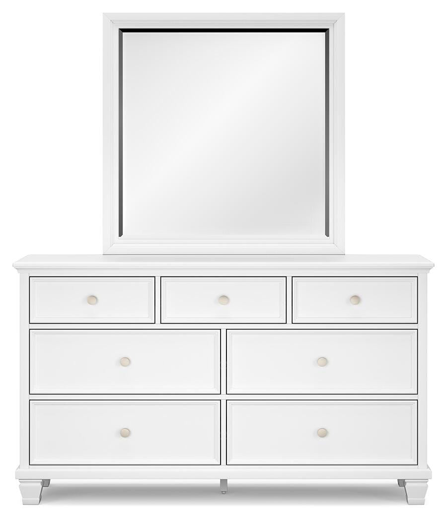 Fortman California King Panel Bed, Dresser and Mirror