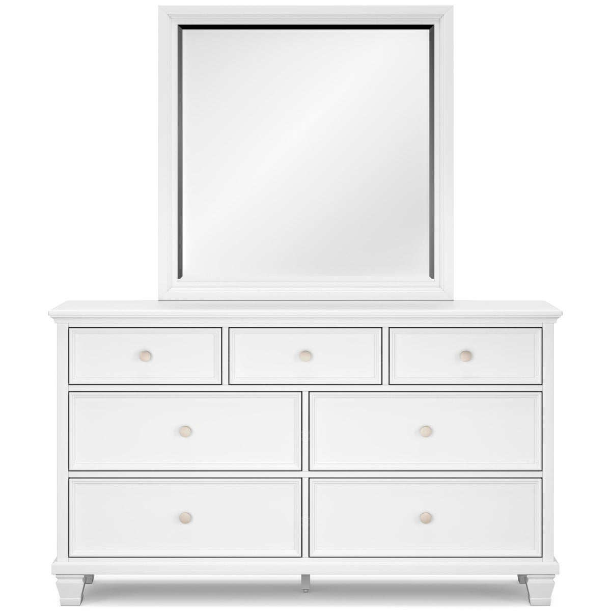Fortman Panel Storage Bed Set - California King, Dresser and Mirror
