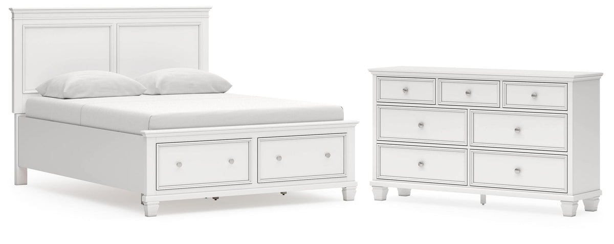 Fortman Panel Storage Bed Set - Queen, Dresser