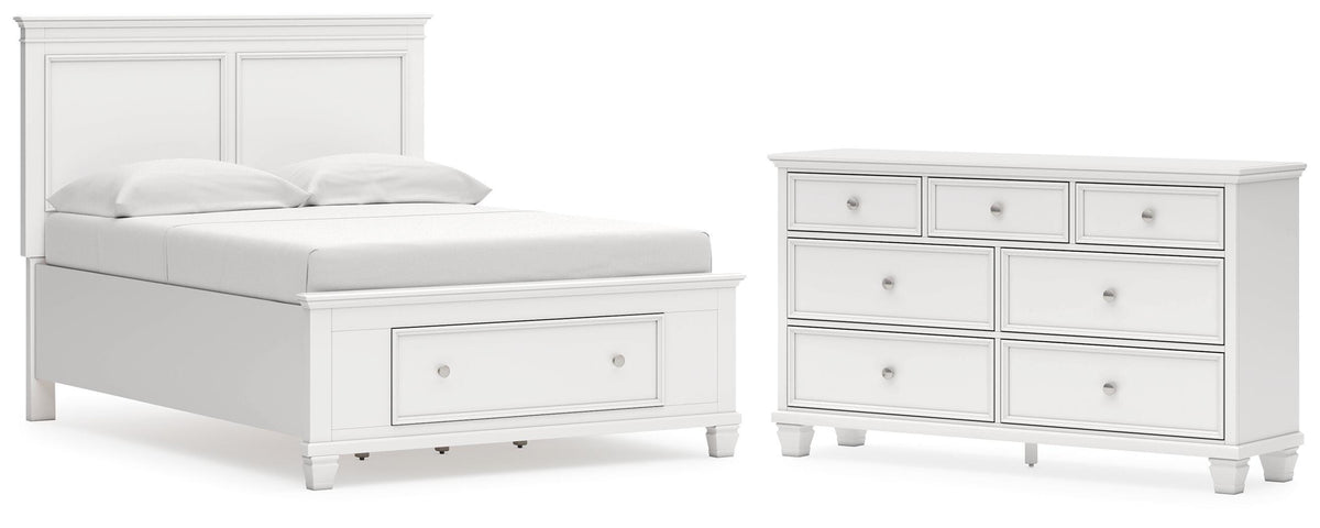Fortman Panel Storage Bed Set - Full, Dresser