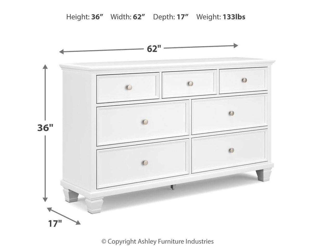 Fortman Full Panel Bed, Dresser and Nightstand
