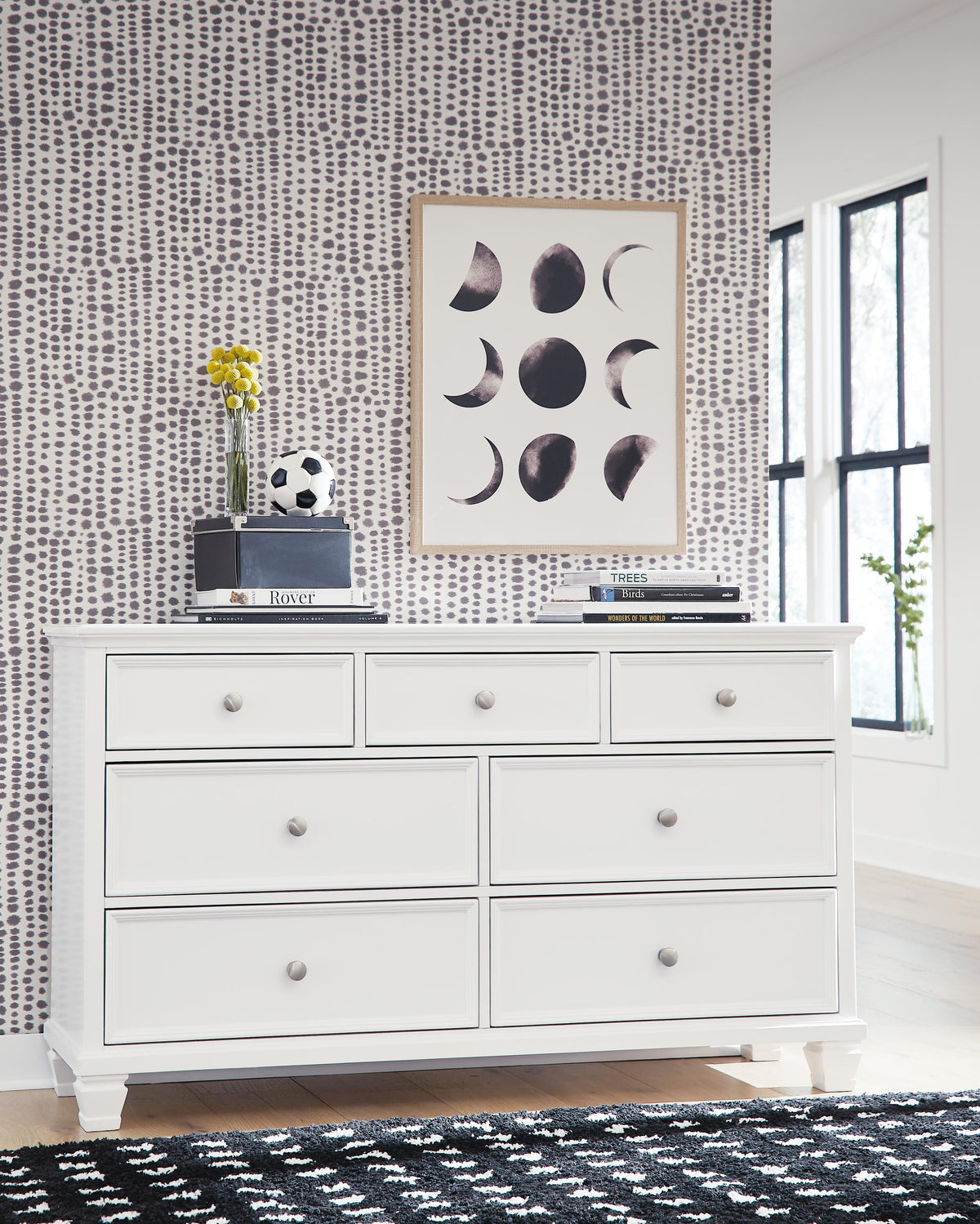 Fortman King Panel Bed, Dresser and 2 Nightstands