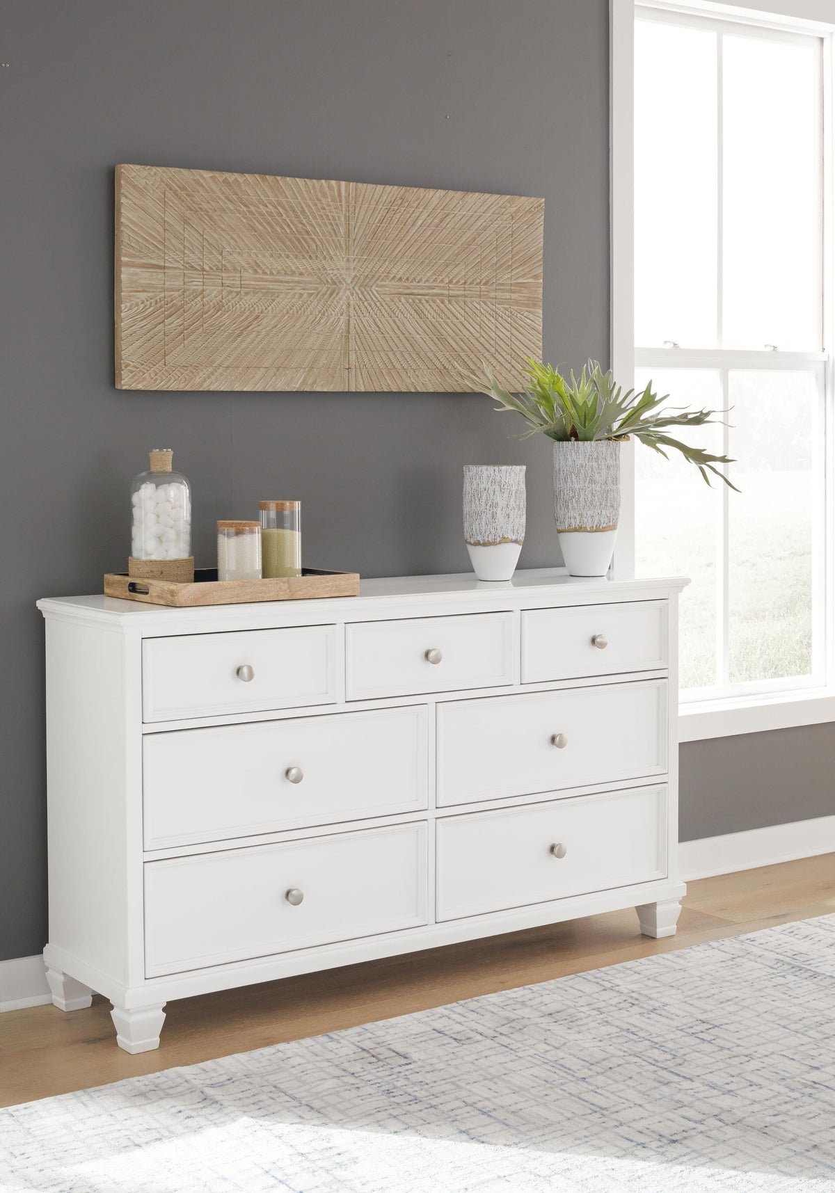 Fortman Full Panel Bed, Dresser and Nightstand
