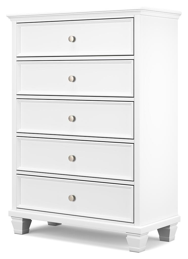 Fortman King Panel Bed, Dresser, Mirror, Chest and 2 Nightstands