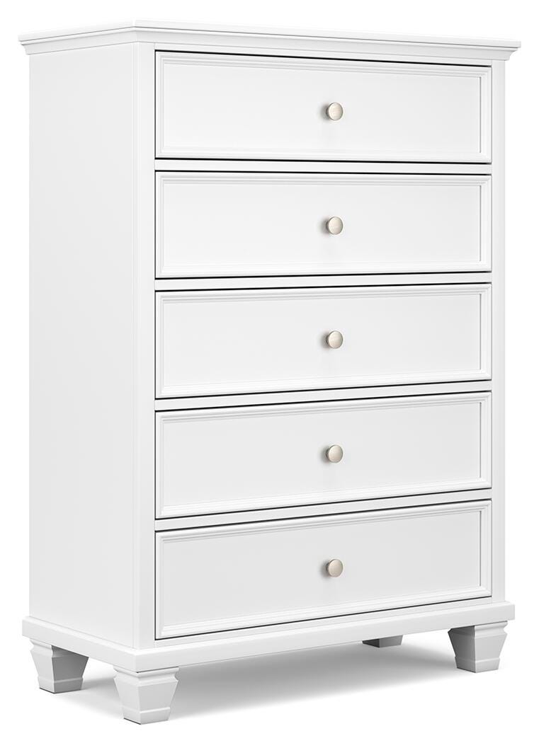 Fortman King Panel Bed, Dresser, Mirror, Chest and 2 Nightstands